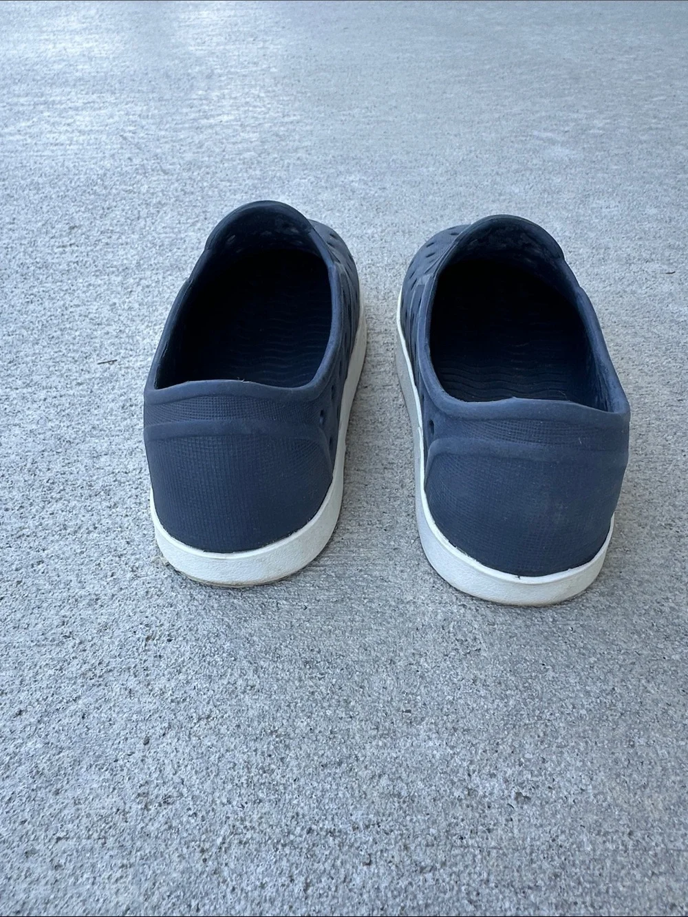 Kids Navy Slip-On Water-Friendly Sneakers